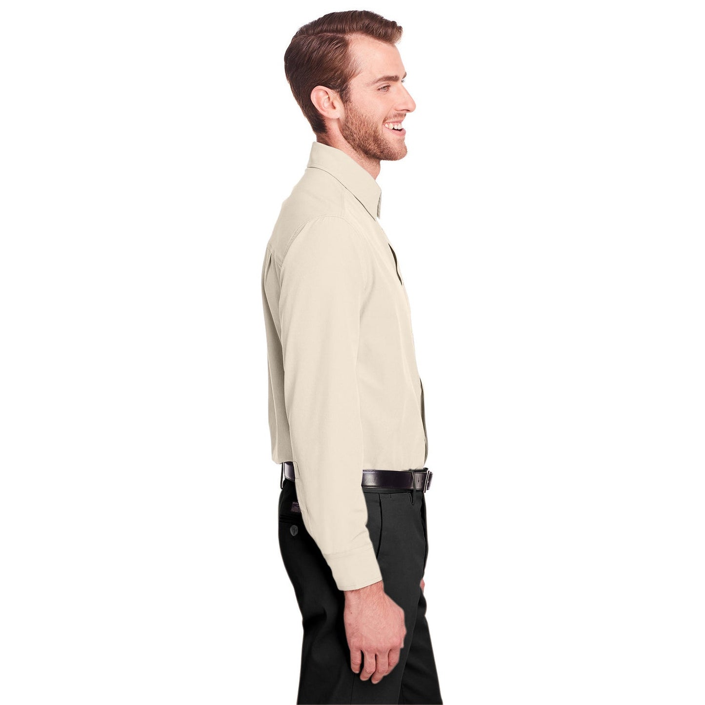 Black Button Up Shirts - UltraClub - Performance Woven