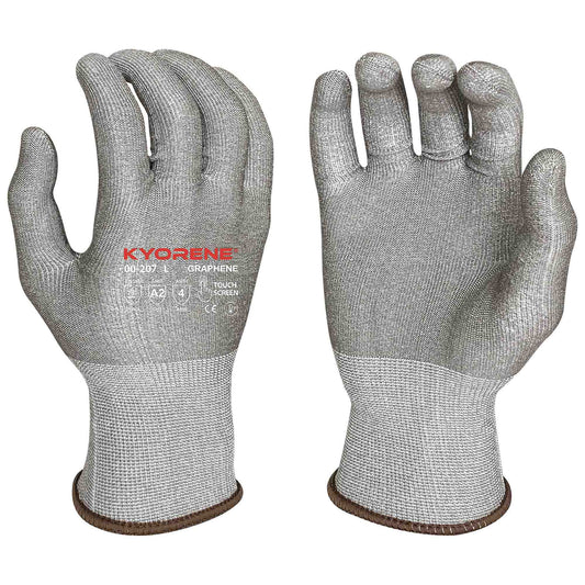 Gray String Knit Gloves - Armor Guys - Touchscreen Ready