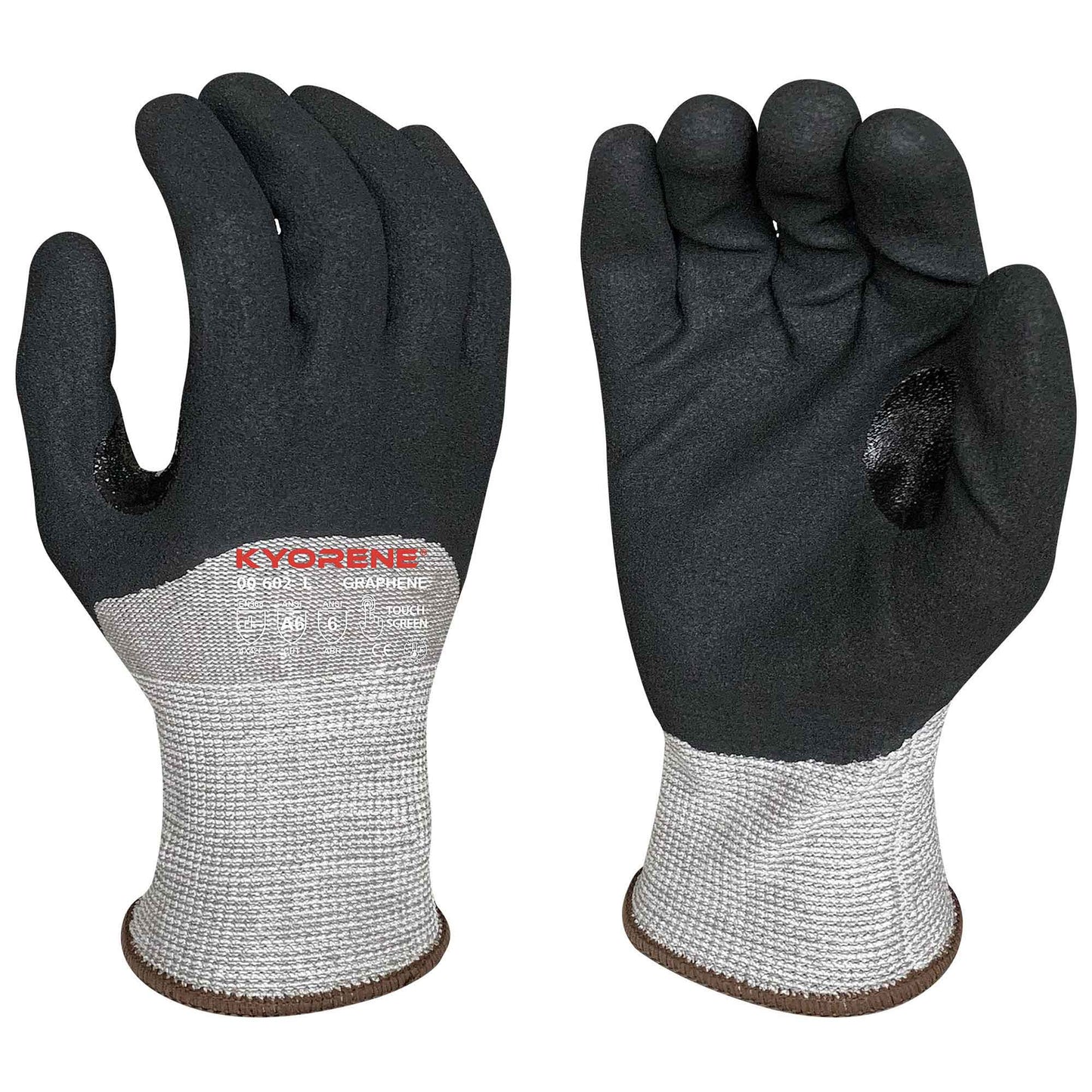 Gray String Knit Gloves - Armor Guys - Touchscreen Compatible