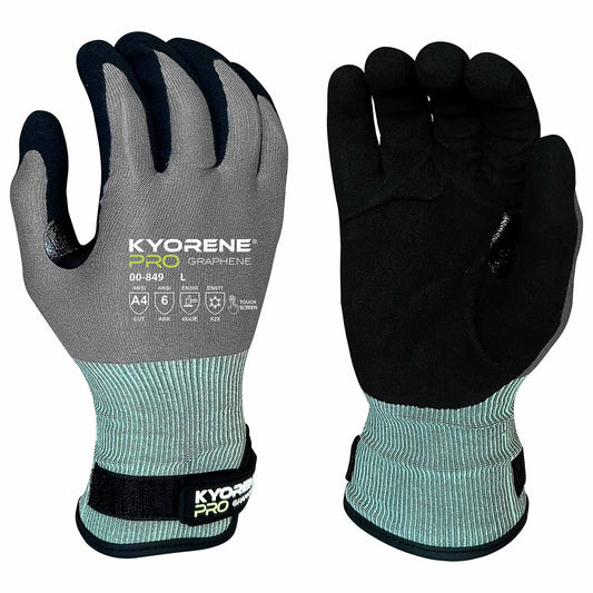 Gray/Green Knit Gloves - Armor Guys - Touchscreen Compatible