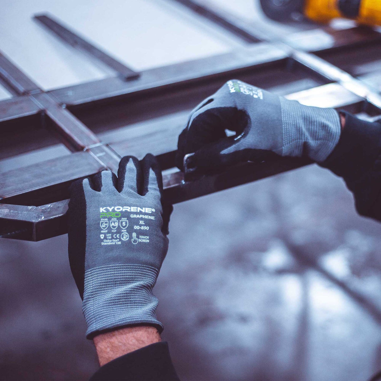Gray Knit Gloves - Armor Guys - Touchscreen Friendly