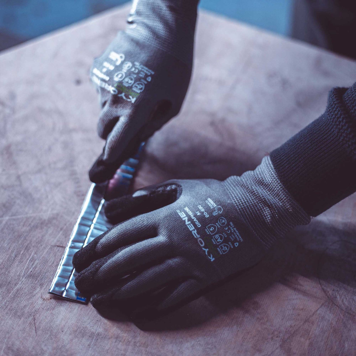 Gray Knit Gloves - Armor Guys - Touchscreen Friendly