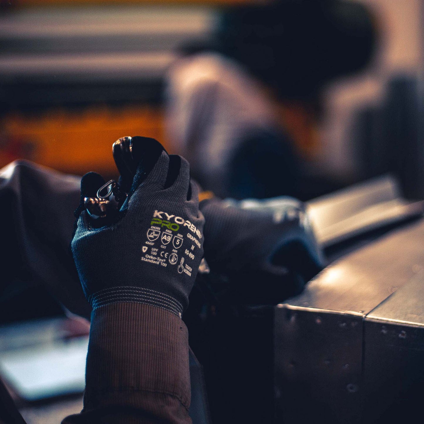 Gray Knit Gloves - Armor Guys - Touchscreen Friendly