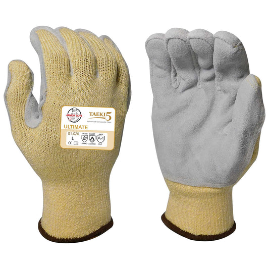 Yellow String Knit Gloves - Armor Guys - Heat Resistant