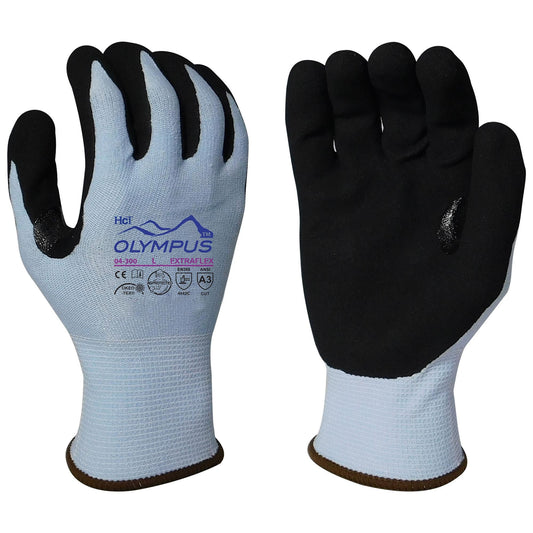 Blue String Knit Gloves - Armor Guys - Microfoam Coated