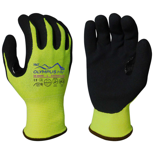Yellow/Lime String Knit Gloves - Armor Guys - High Visibility