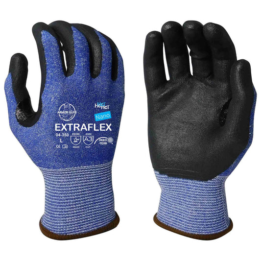 Blue String Knit Gloves - Armor Guys - Durable Grip