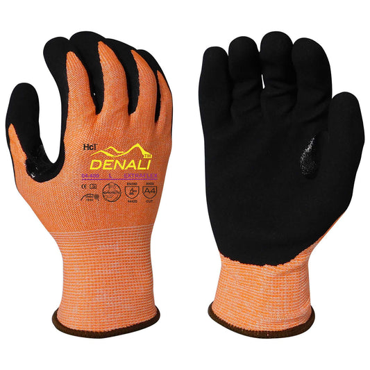 Orange String Knit Gloves - Armor Guys - Durable Grip