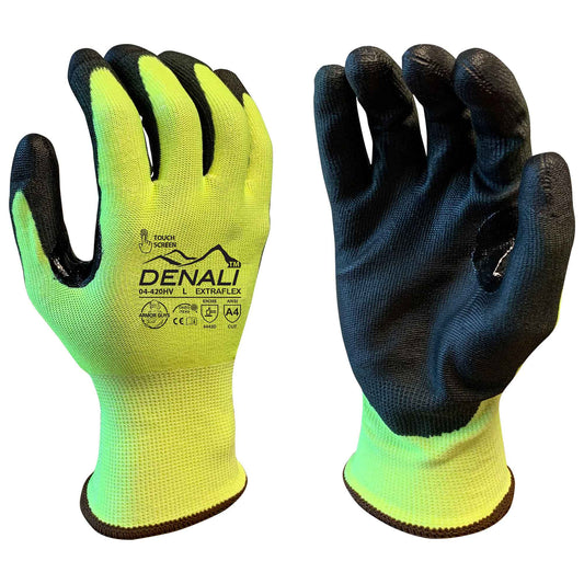 Yellow/Lime String Knit Gloves - Armor Guys - Durable Design