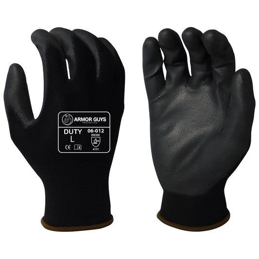 Black String Knit Gloves - Armor Guys - Durable Design