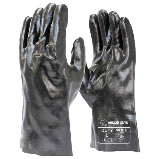 14" Length Rubber Gloves - Armor Guys - Durable PVC Coating