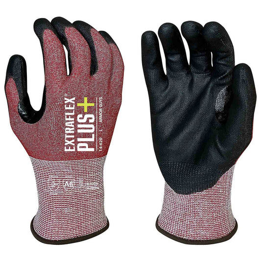 Red Knit Gloves - Armor Guys - Touchscreen Compatible