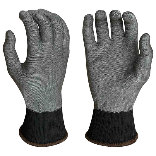 Black/Gray String Knit Gloves - Armor Guys - Ergonomic Fit