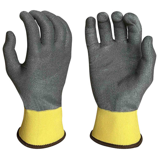 Yellow/Gray Knit Gloves - Armor Guys - Graphene Liner