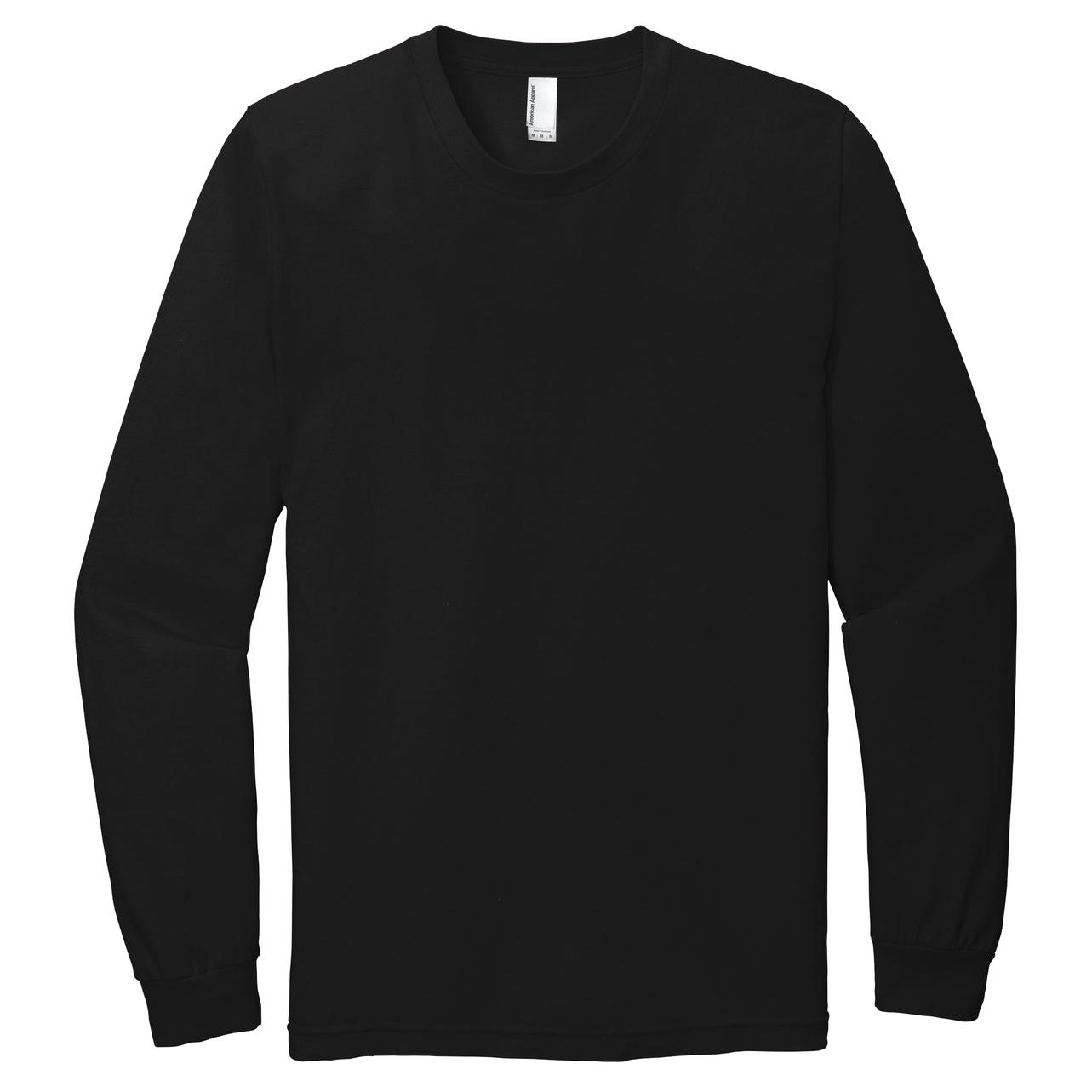 Black Long Sleeve T-Shirt - American Apparel - Soft Fabric