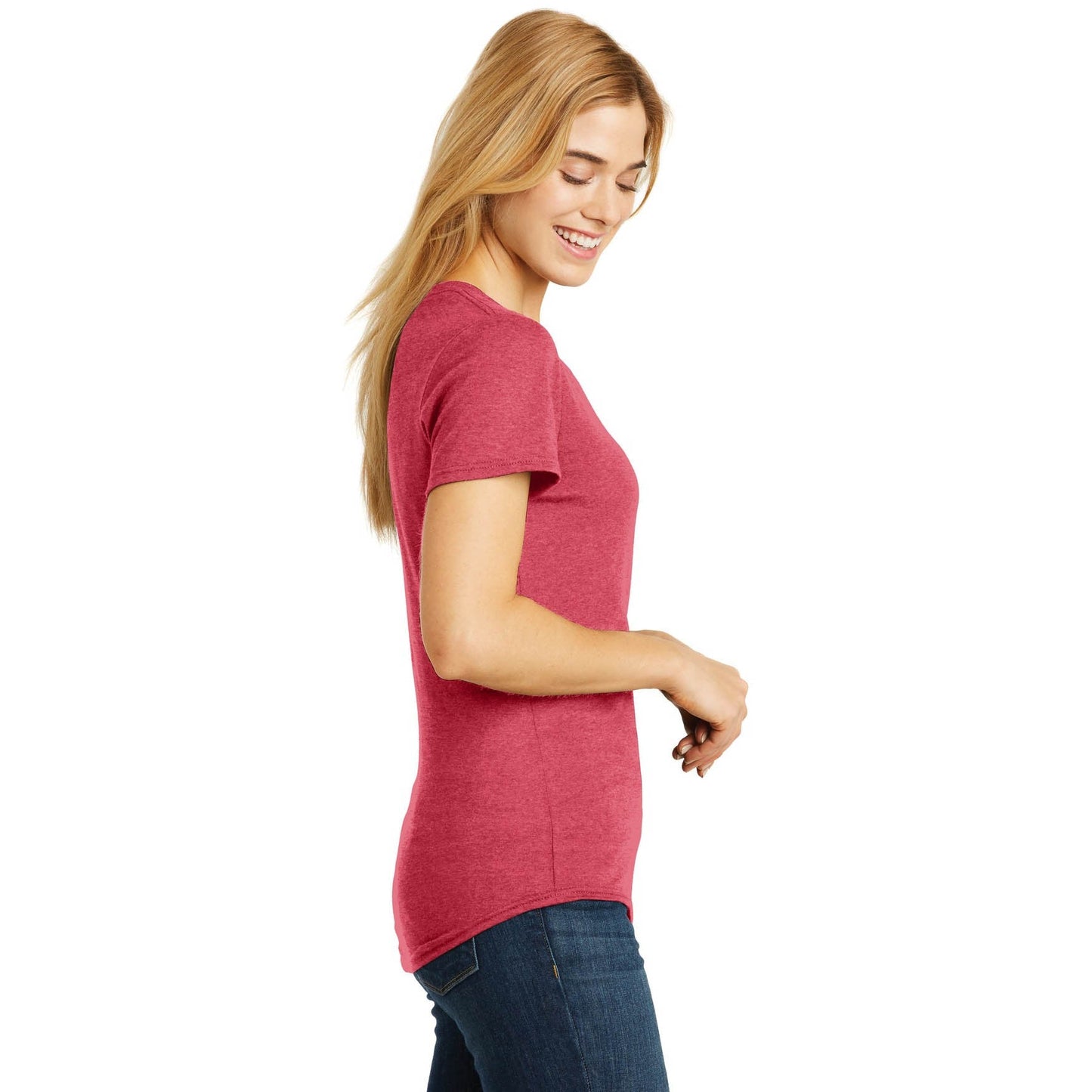 Heather Dark Grey T-Shirts - Anvil - Ladies Tee