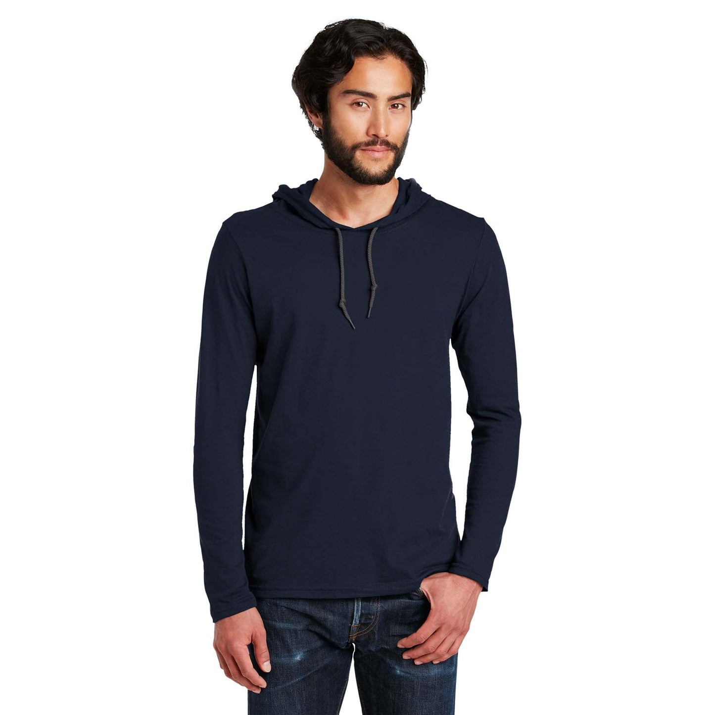 Black/Dark Grey T-Shirts - Anvil - Comfy Cotton Blend