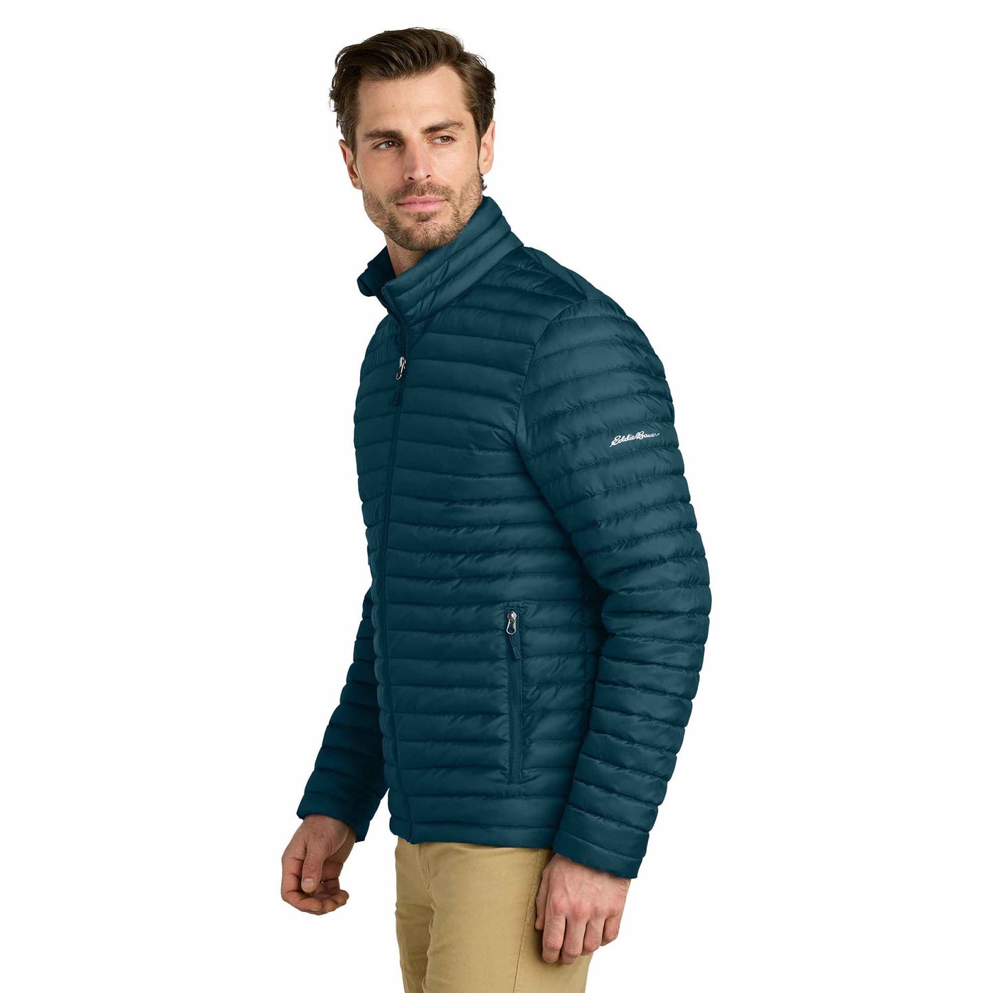 Black Quilted Jacket - Eddie Bauer - Packable Style