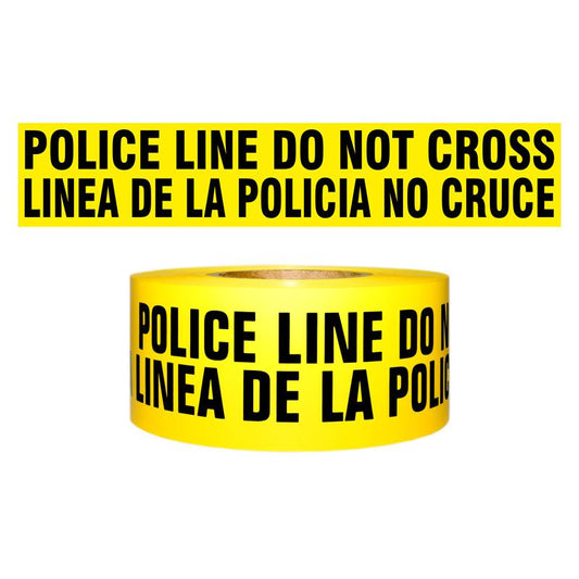 Barricade Tape 1000 ft Roll - Presco - Yellow Caution
