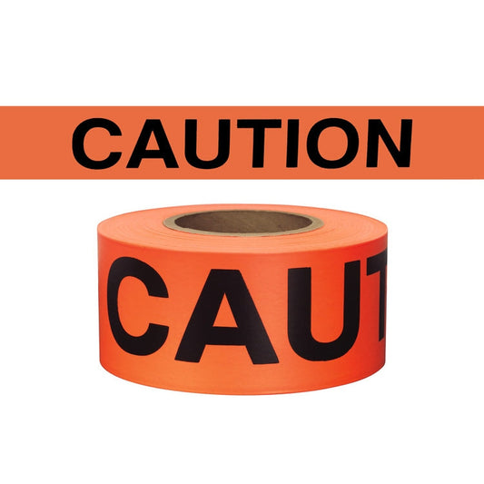 3 Mil Barricade Tape - Presco - Caution Orange Glo