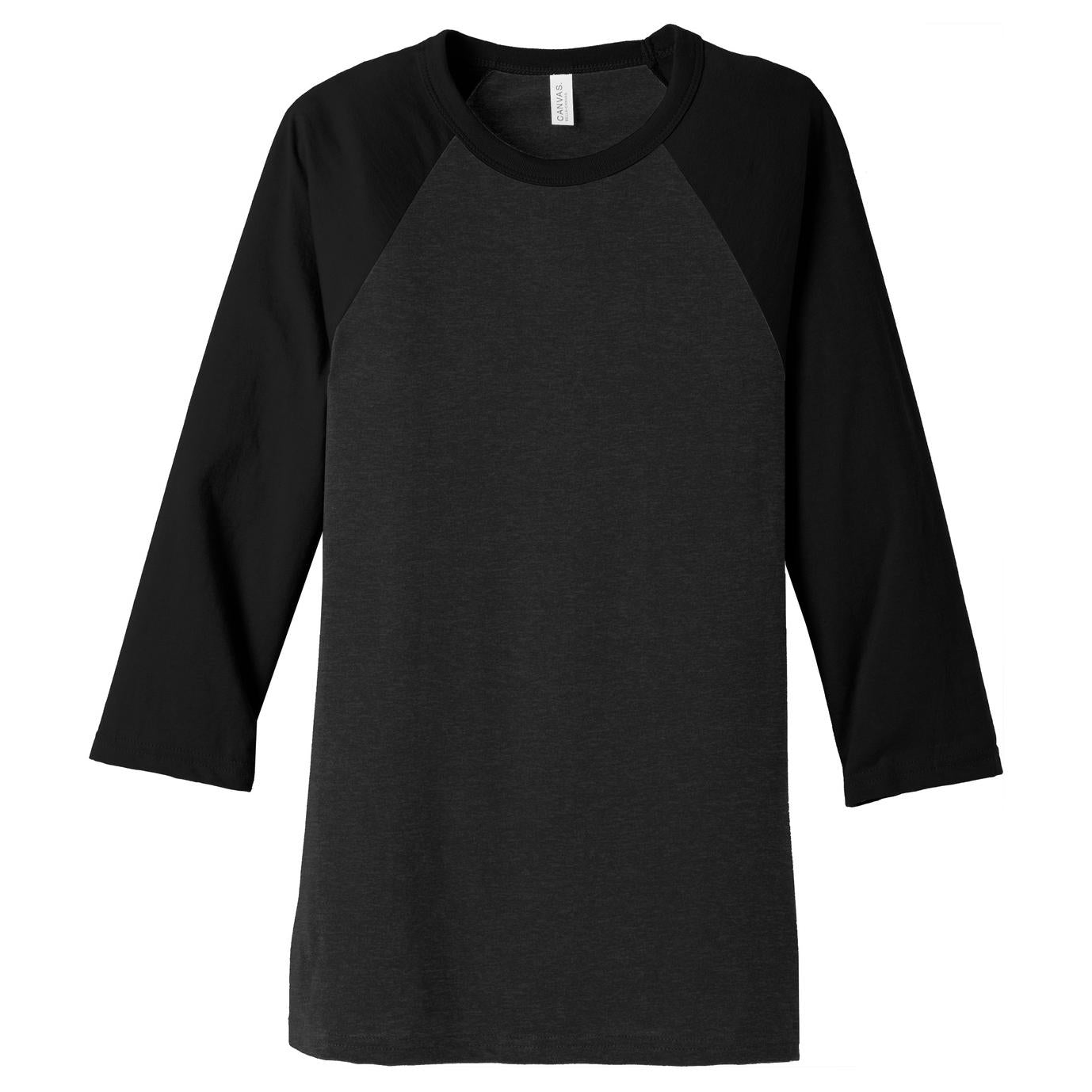 Black/Deep Heather T-Shirts - Bella + Canvas - Comfortable Tee