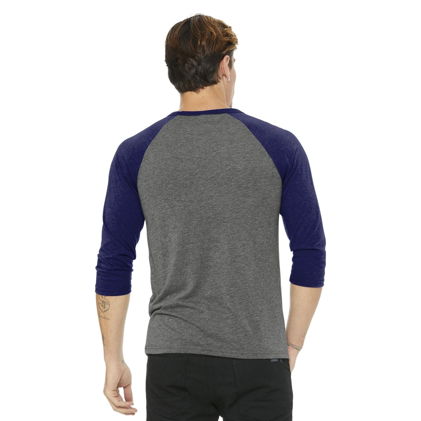 Black/Deep Heather T-Shirts - Bella + Canvas - Comfortable Tee