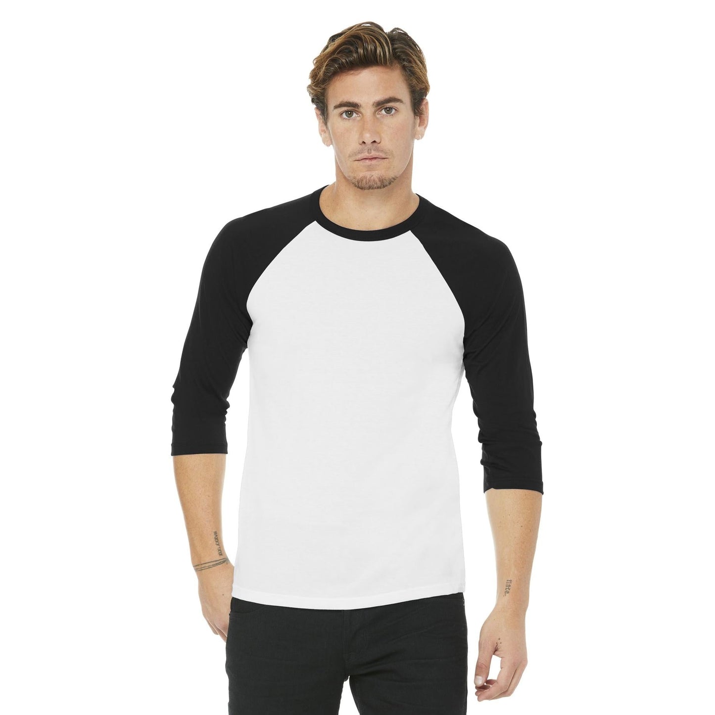 Black/Deep Heather T-Shirts - Bella + Canvas - Comfortable Tee