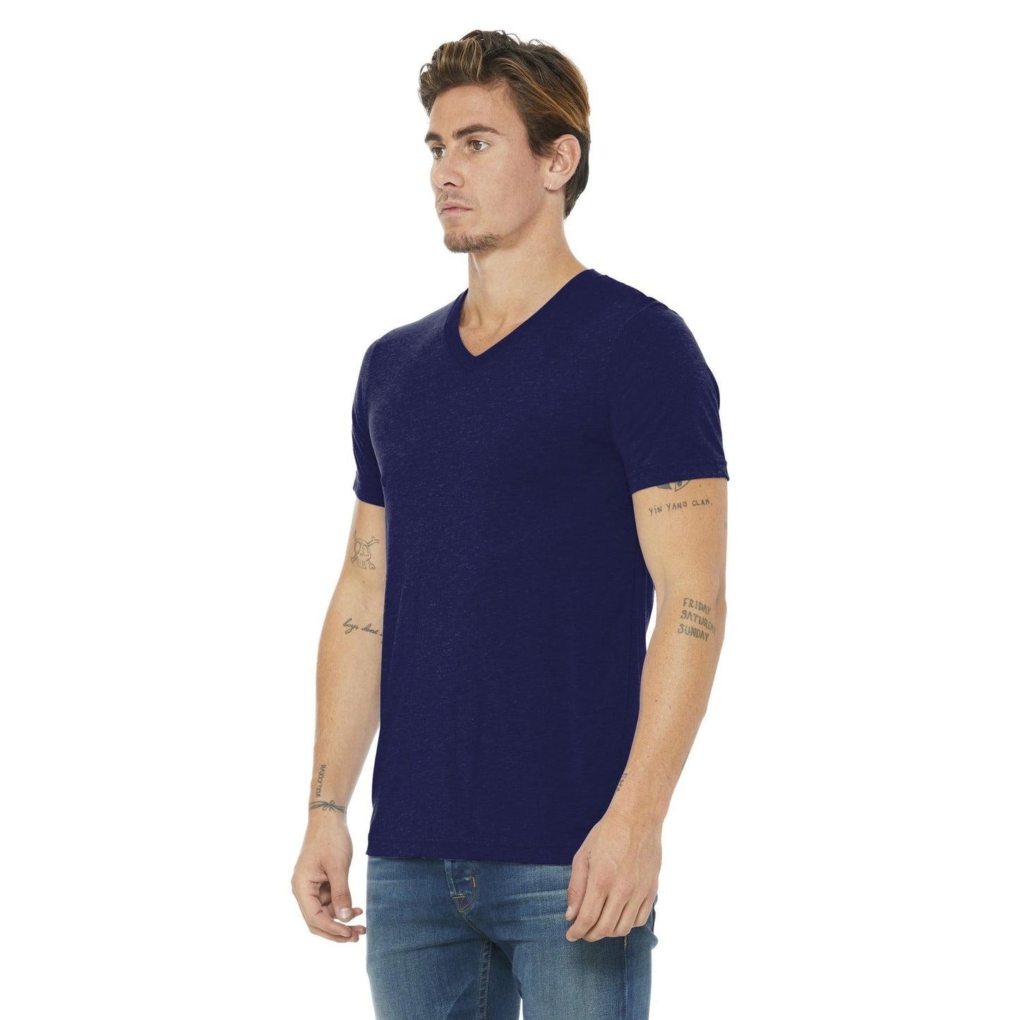 Athletic Grey Triblend T-Shirt - Bella + Canvas - Soft Fabric