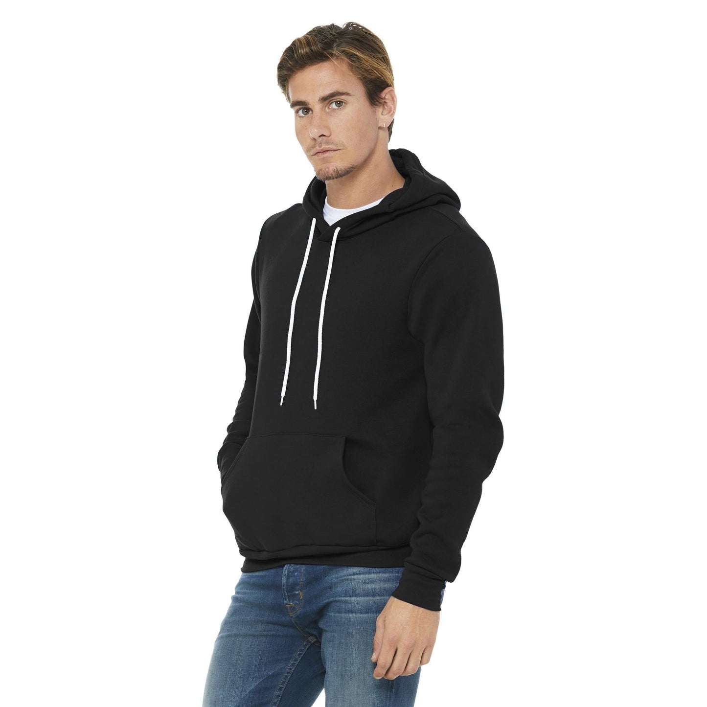 DTG Black Sweatshirts - Bella + Canvas - Cozy Fleece
