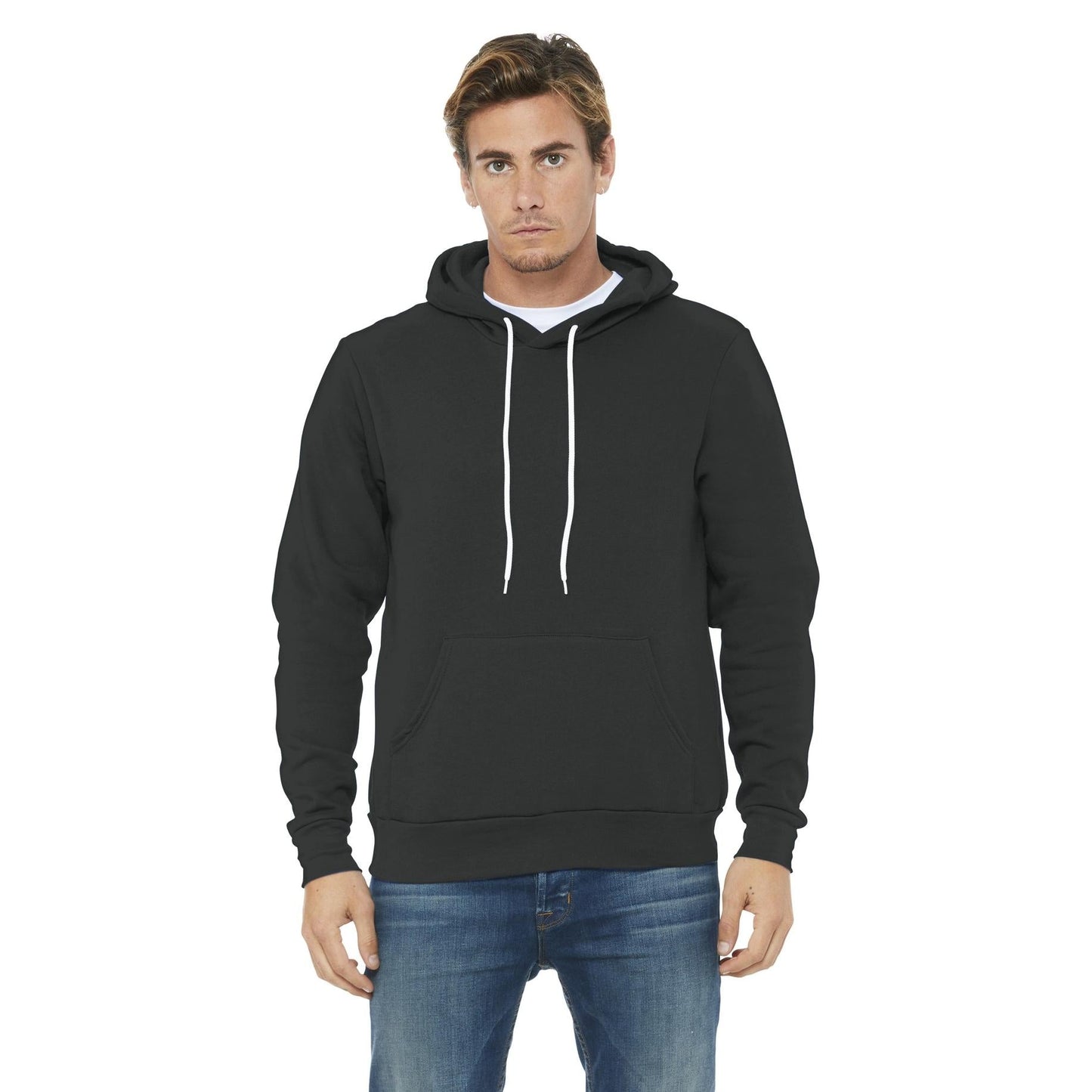 DTG Black Sweatshirts - Bella + Canvas - Cozy Fleece