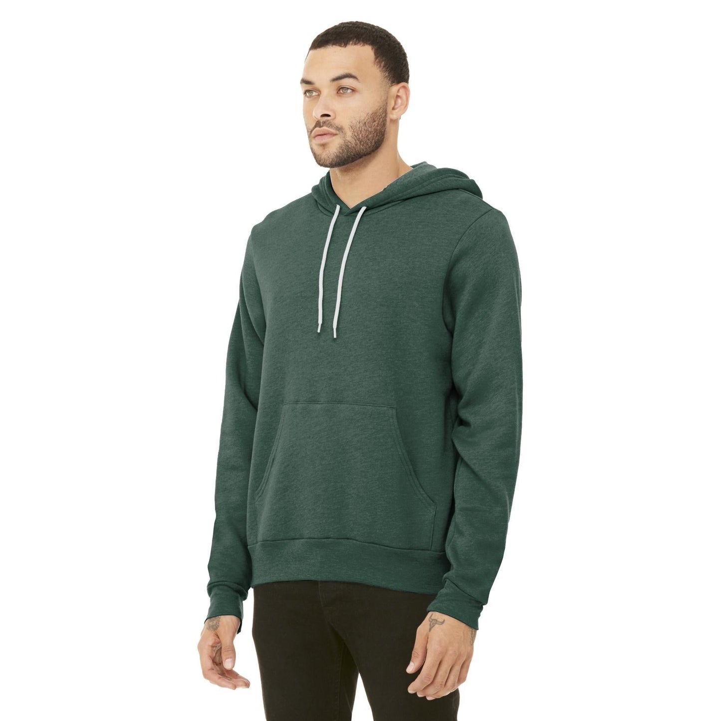 DTG Black Sweatshirts - Bella + Canvas - Cozy Fleece