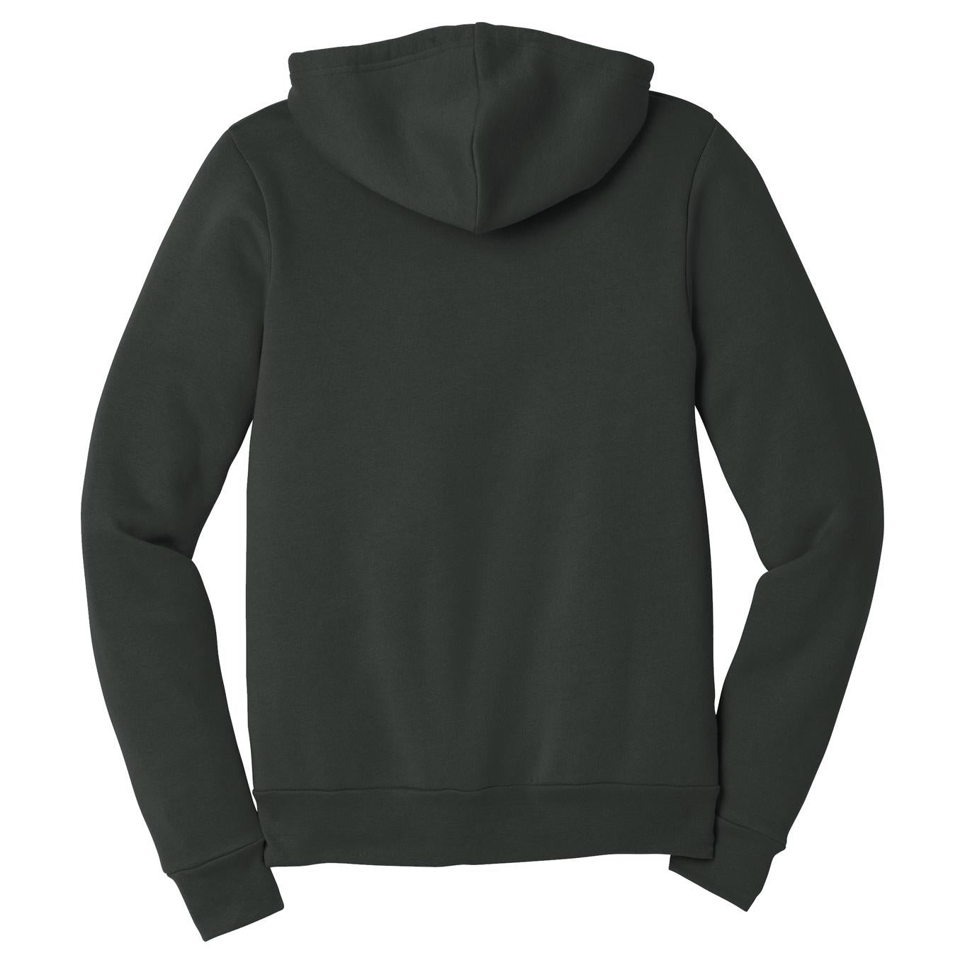Black Heather Sweatshirt - Bella + Canvas - Full-Zip Fleece