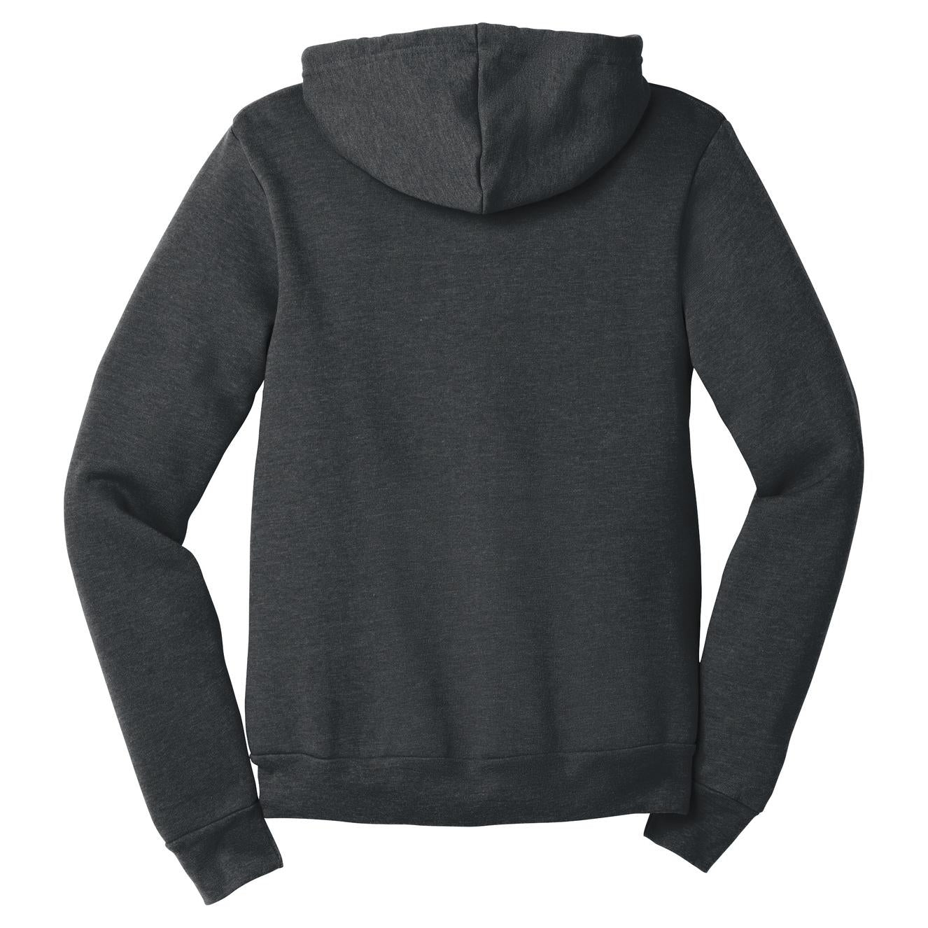Black Heather Sweatshirt - Bella + Canvas - Full-Zip Fleece