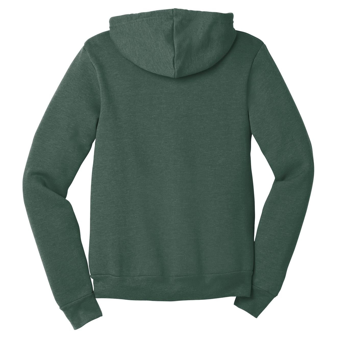 Black Heather Sweatshirt - Bella + Canvas - Full-Zip Fleece