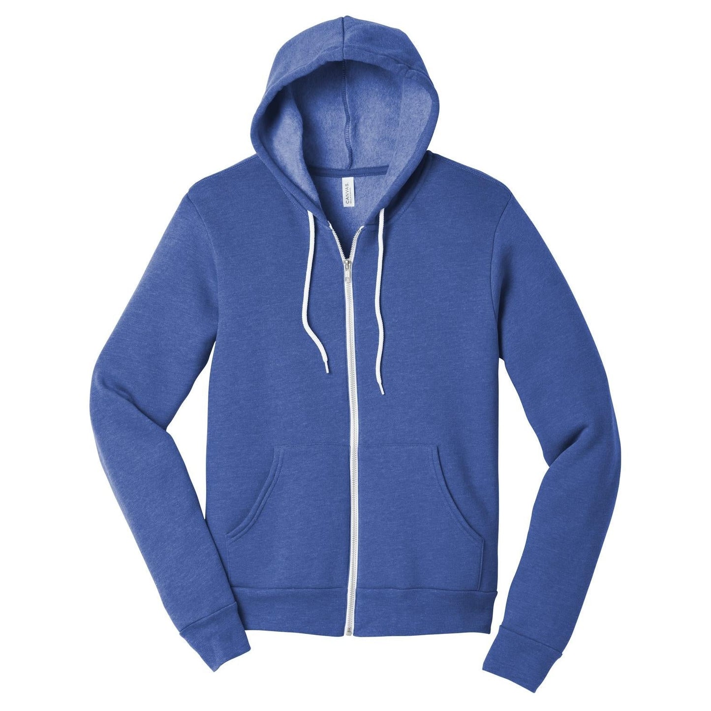 Black Heather Sweatshirt - Bella + Canvas - Full-Zip Fleece