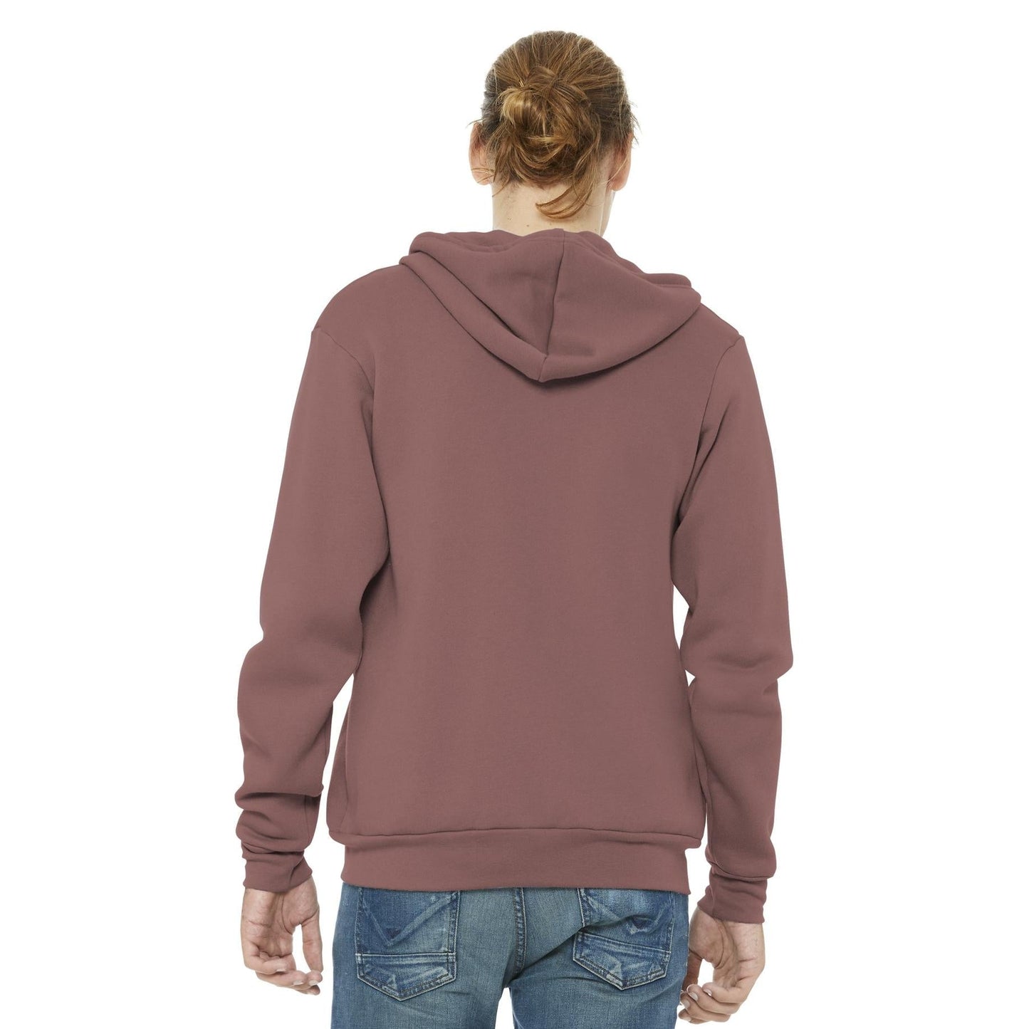 Black Heather Sweatshirt - Bella + Canvas - Full-Zip Fleece