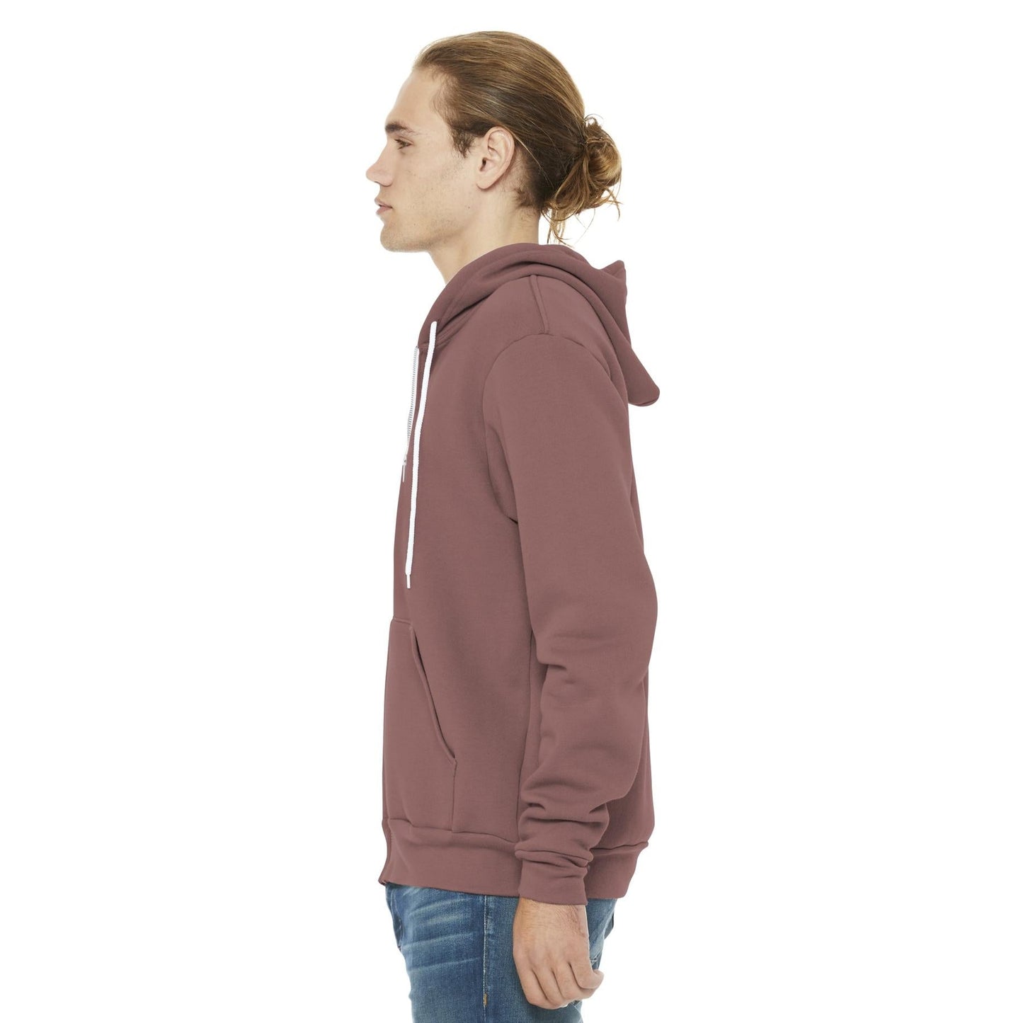 Black Heather Sweatshirt - Bella + Canvas - Full-Zip Fleece
