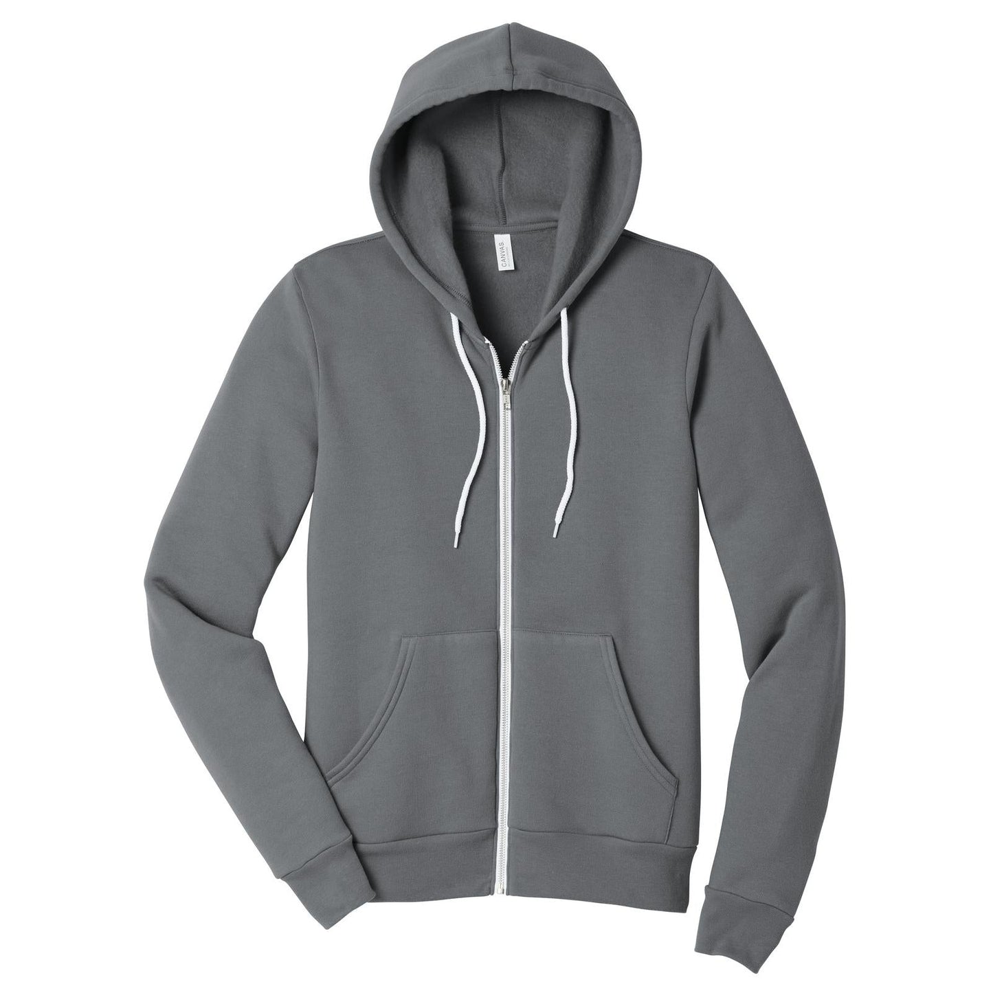 Black Heather Sweatshirt - Bella + Canvas - Full-Zip Fleece