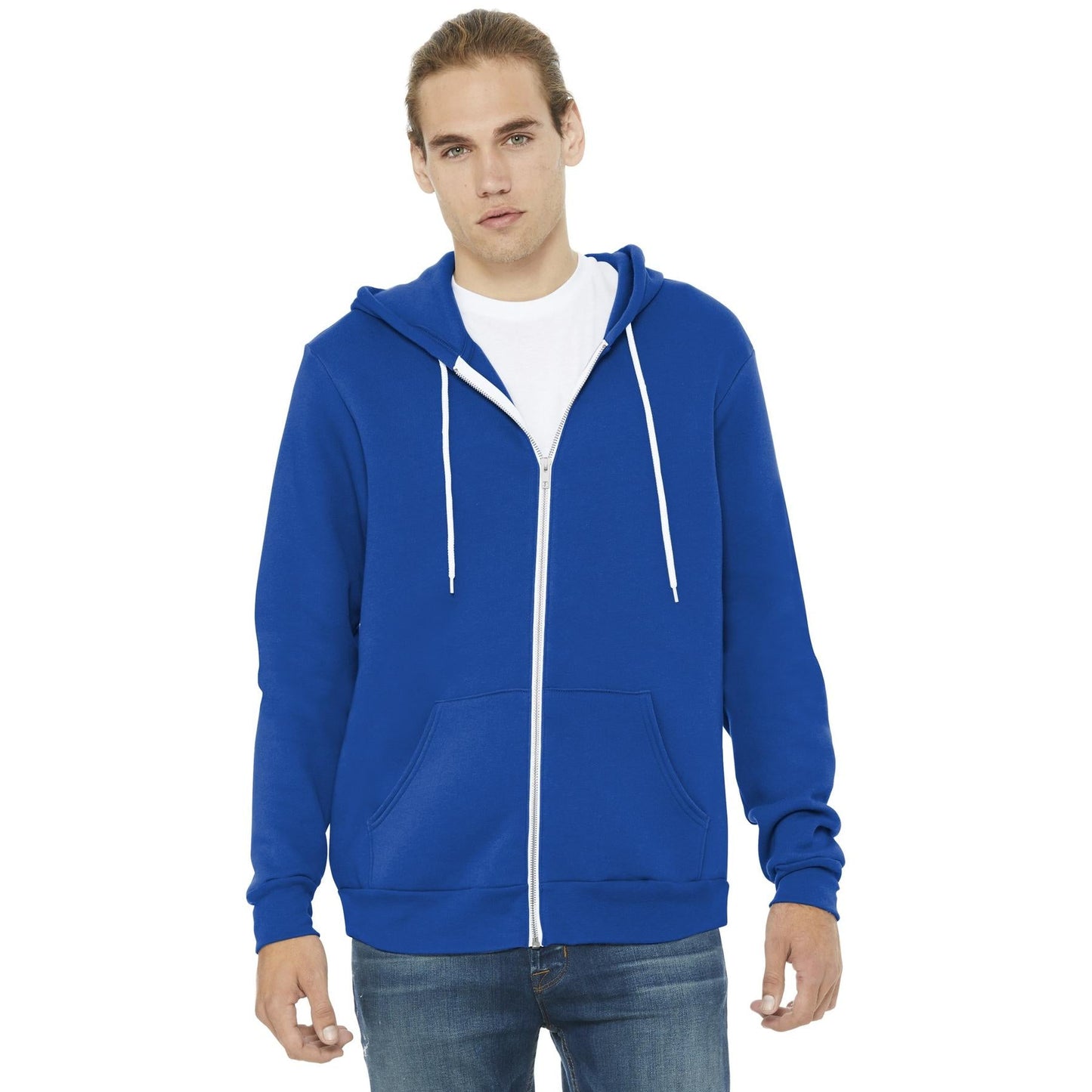 Black Heather Sweatshirt - Bella + Canvas - Full-Zip Fleece