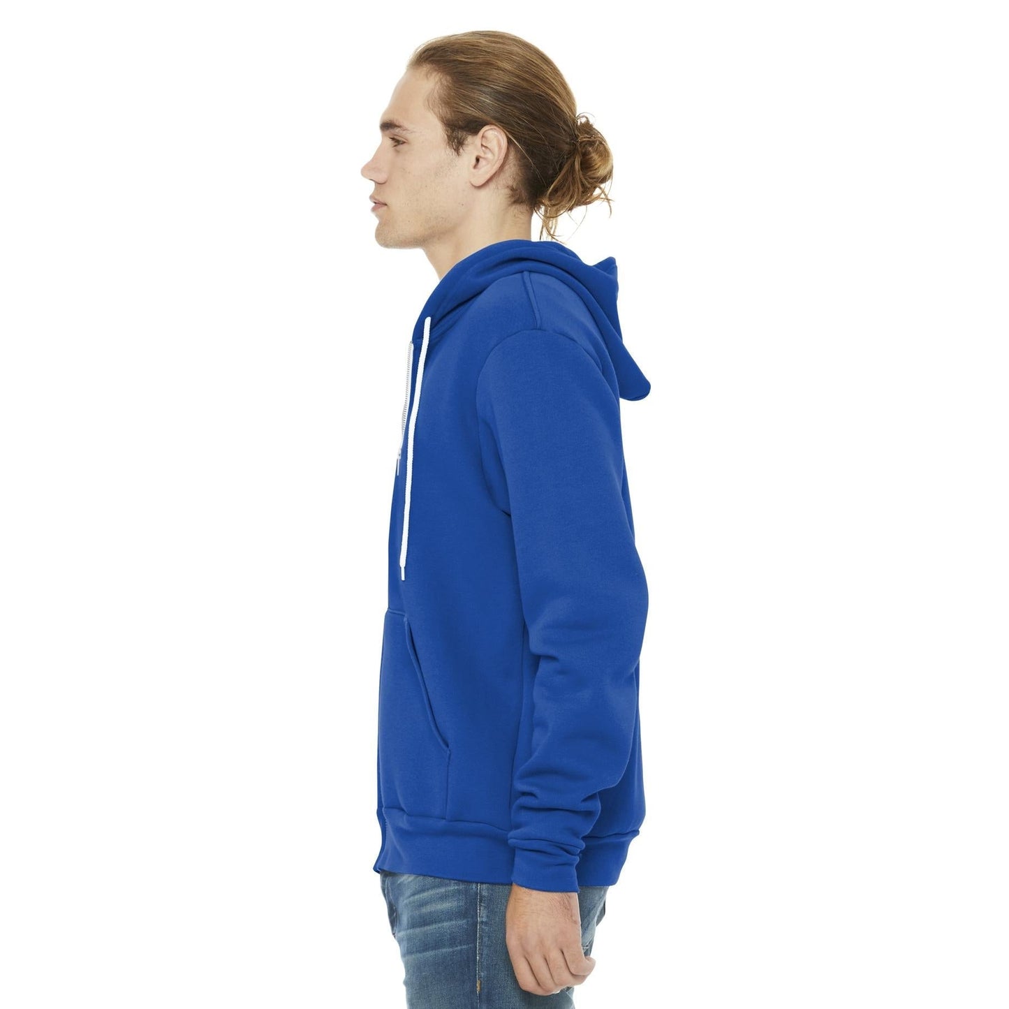 Black Heather Sweatshirt - Bella + Canvas - Full-Zip Fleece