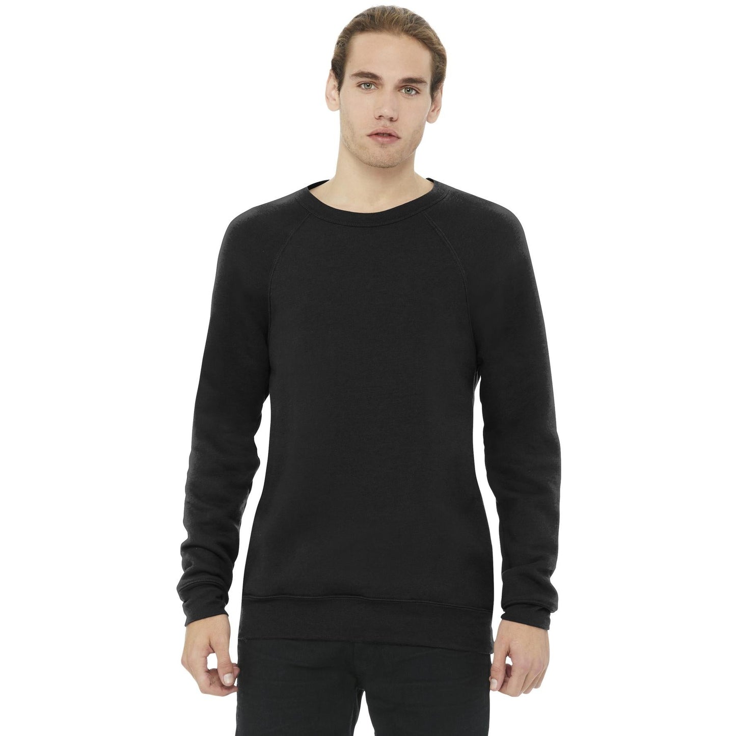 Black Sweatshirt - Bella + Canvas - Cozy Fleece