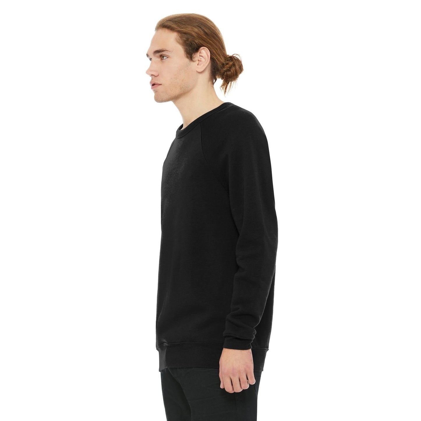 Black Sweatshirt - Bella + Canvas - Cozy Fleece