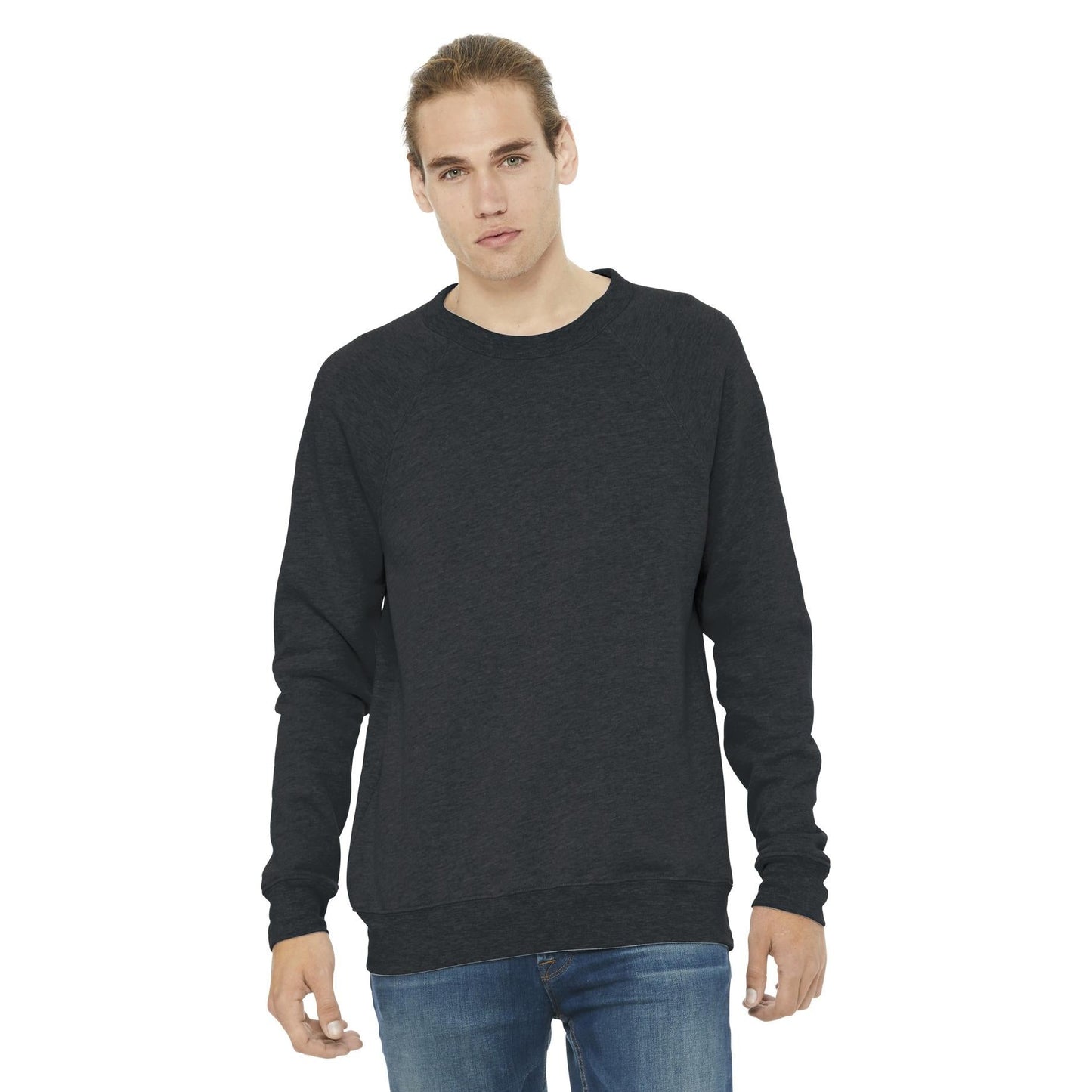 Black Sweatshirt - Bella + Canvas - Cozy Fleece