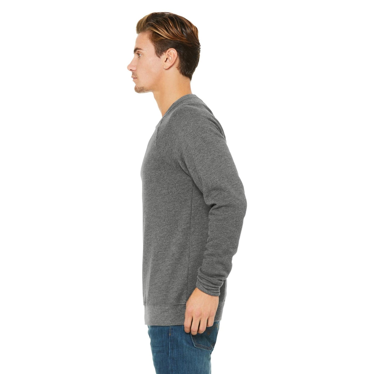 Black Sweatshirt - Bella + Canvas - Cozy Fleece