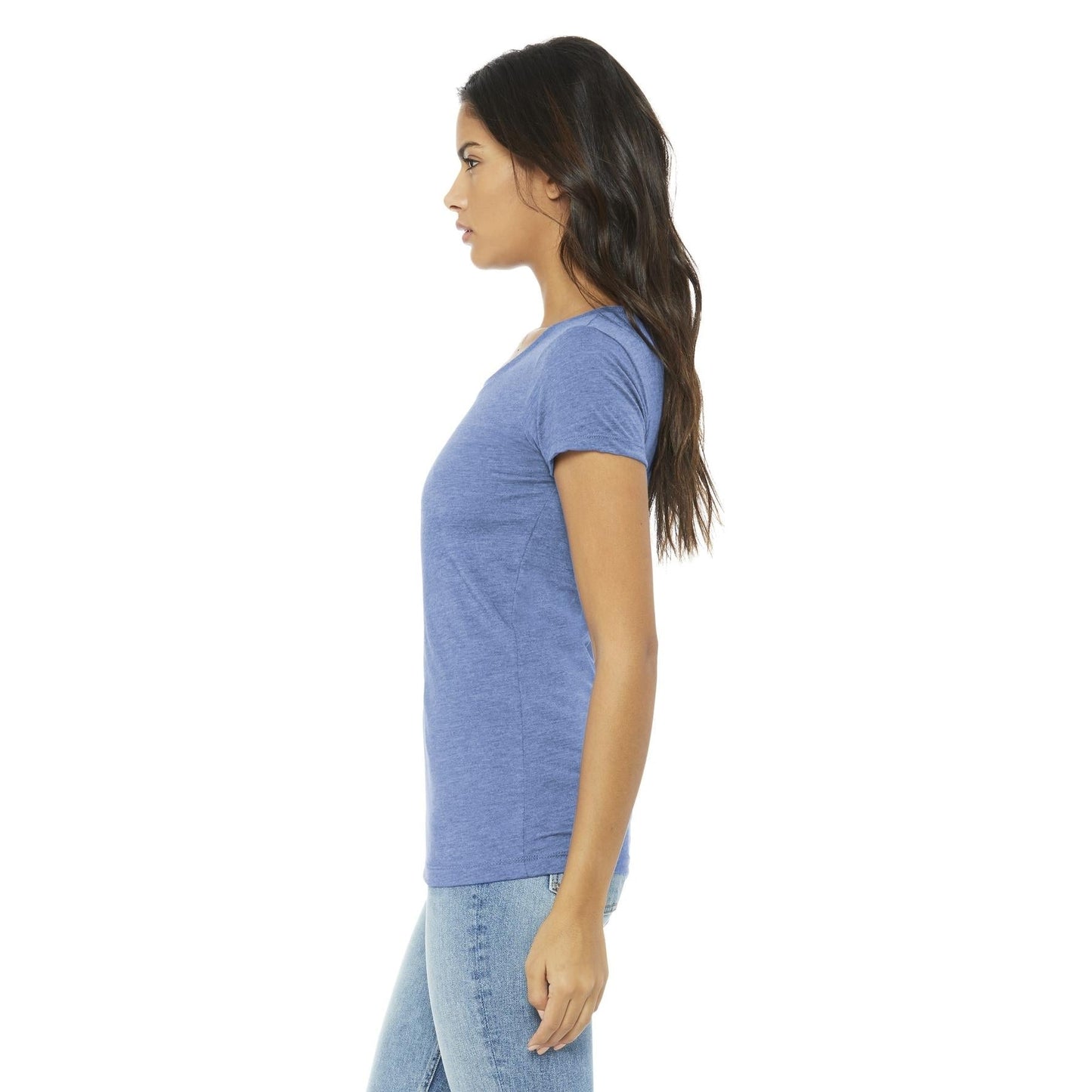 Black Heather Triblend T-Shirt - Bella + Canvas - Soft Fit
