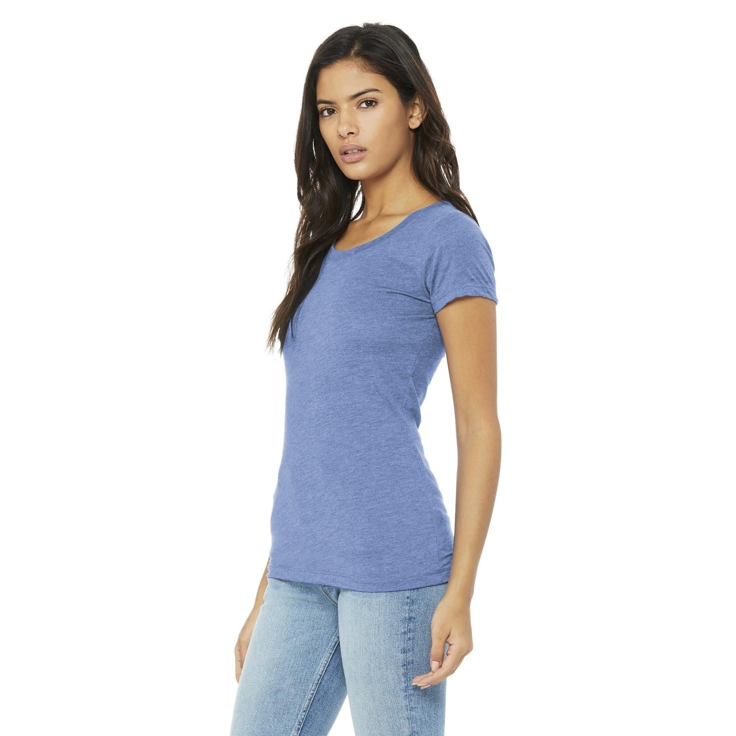 Black Heather Triblend T-Shirt - Bella + Canvas - Soft Fit