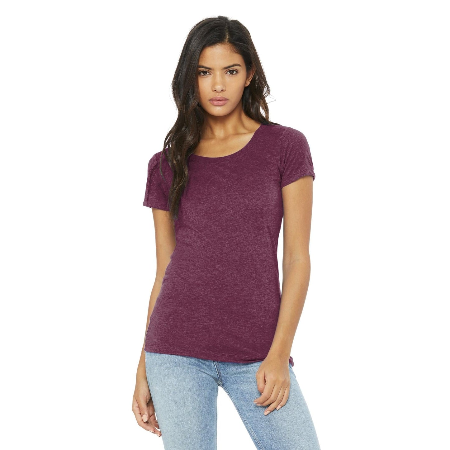 Black Heather Triblend T-Shirt - Bella + Canvas - Soft Fit