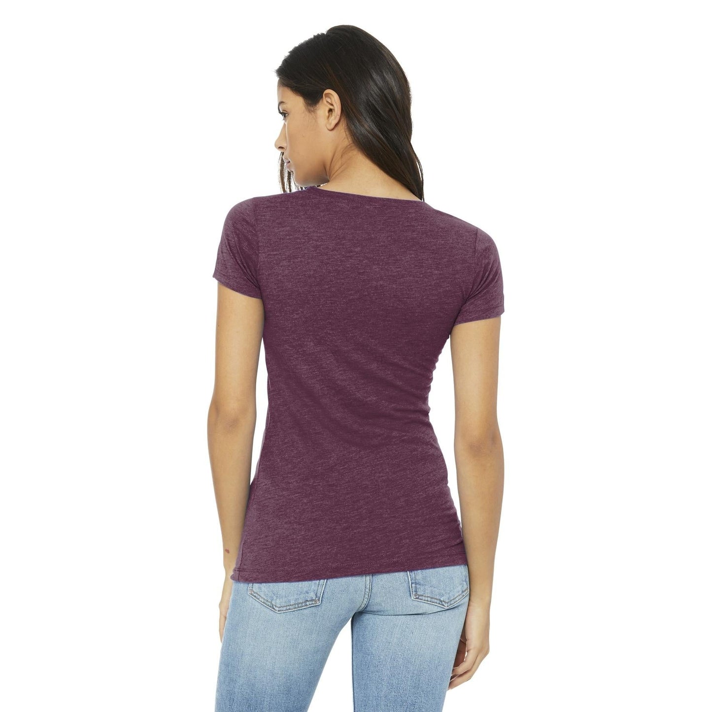 Black Heather Triblend T-Shirt - Bella + Canvas - Soft Fit