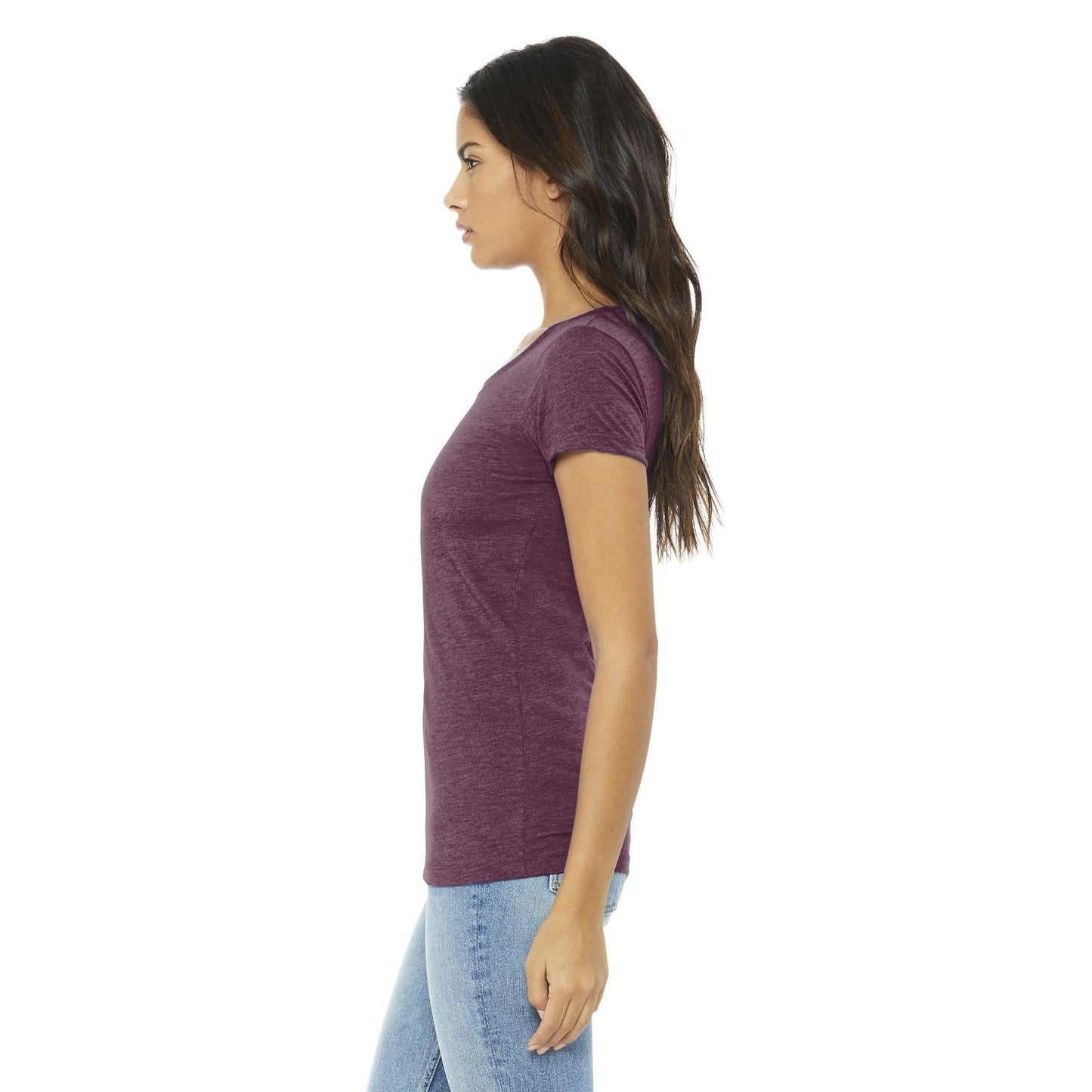 Black Heather Triblend T-Shirt - Bella + Canvas - Soft Fit