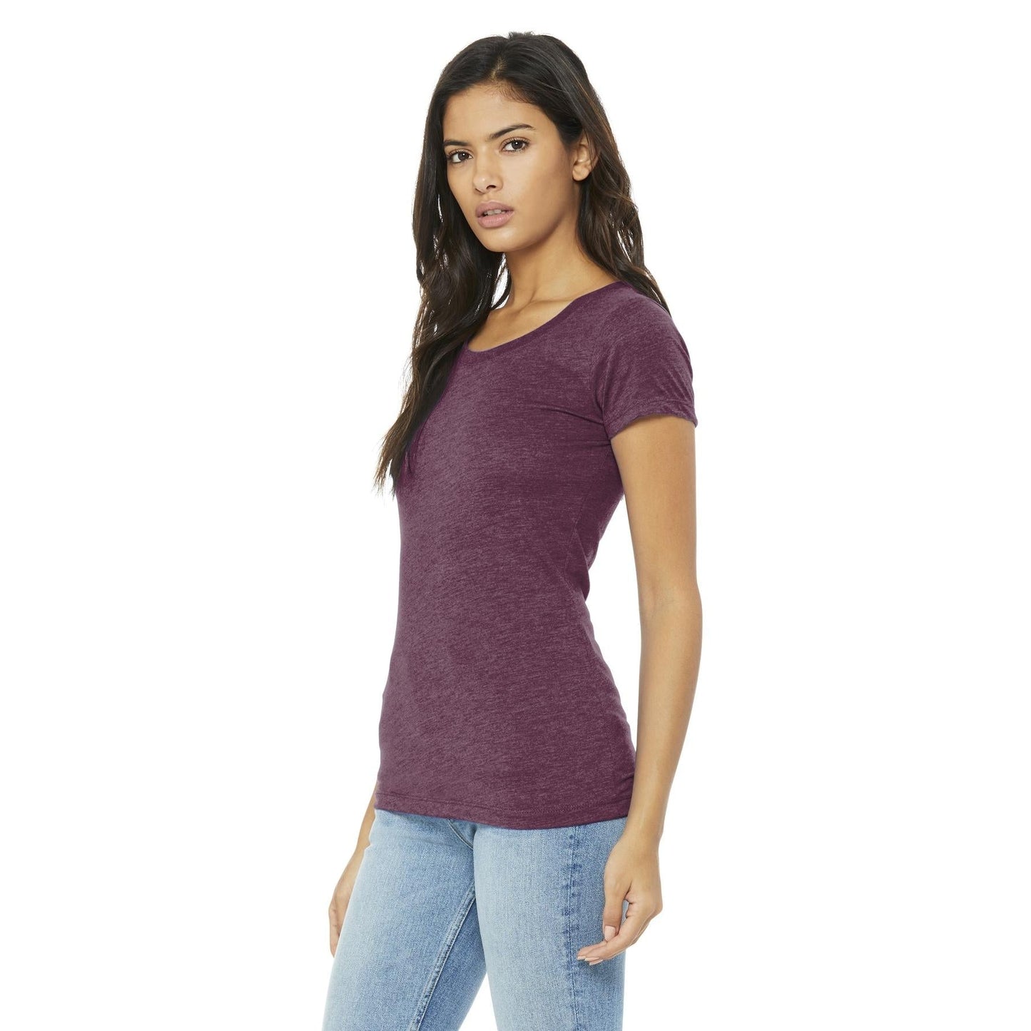 Black Heather Triblend T-Shirt - Bella + Canvas - Soft Fit